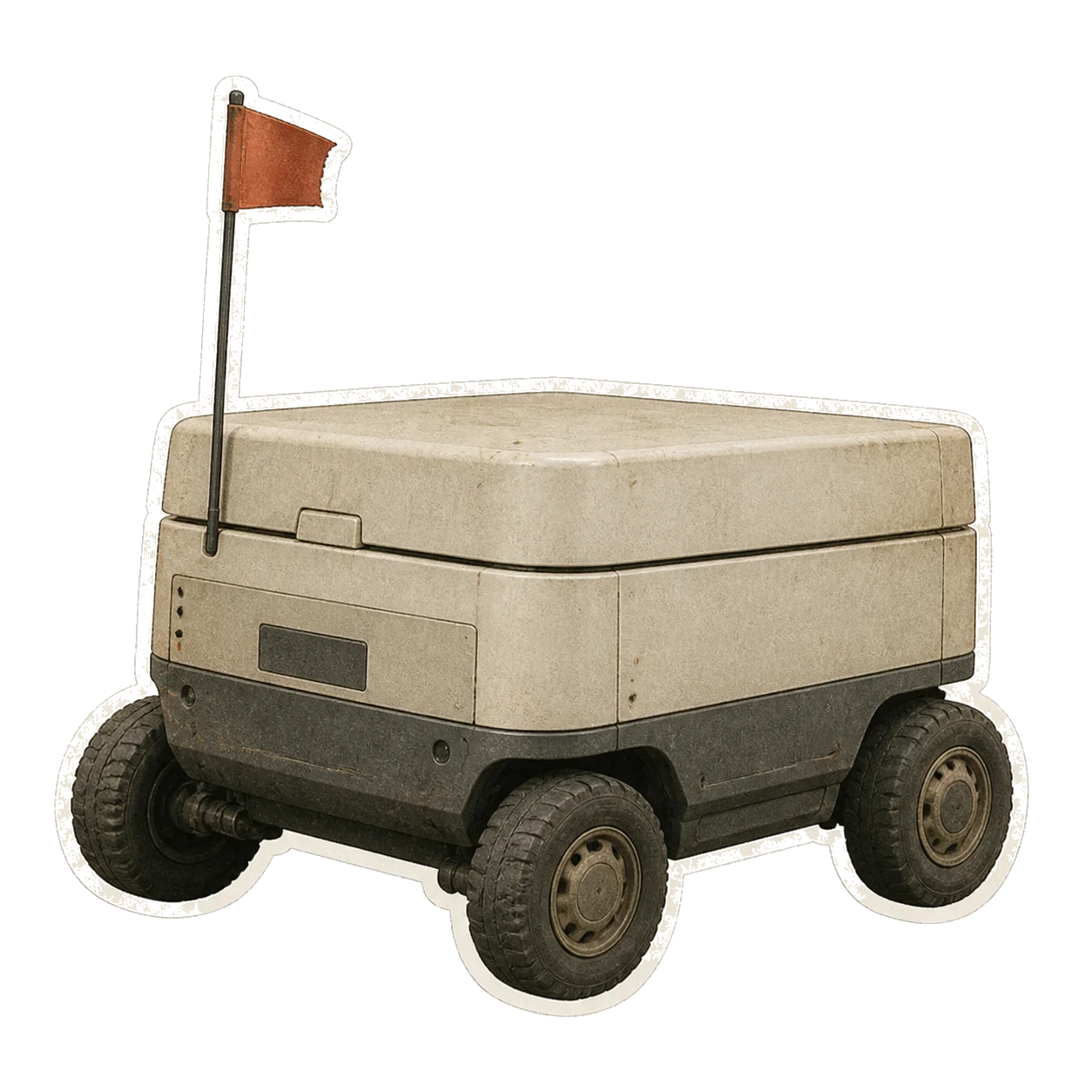 Old delivery rover sticker