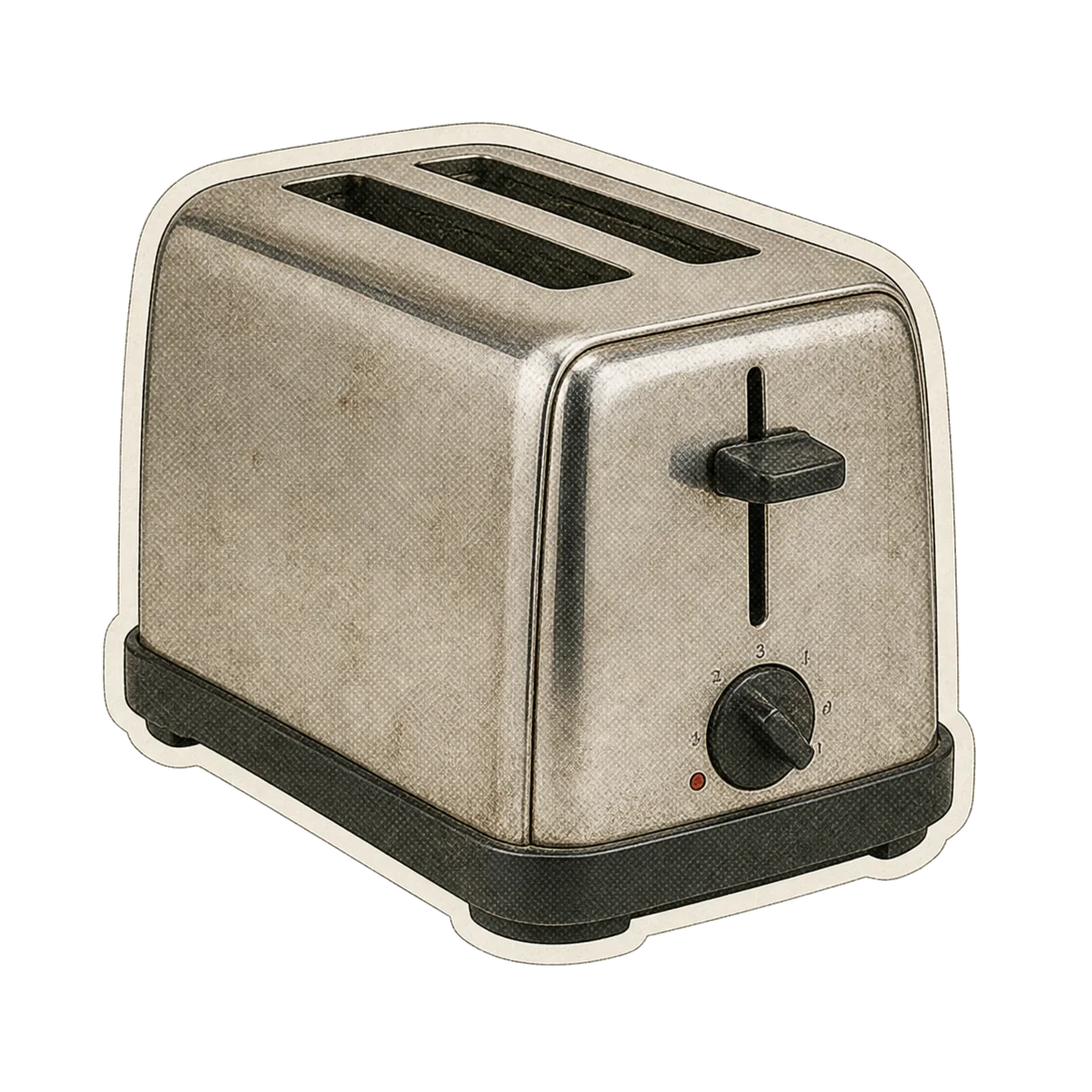 Old chrome toaster sticker