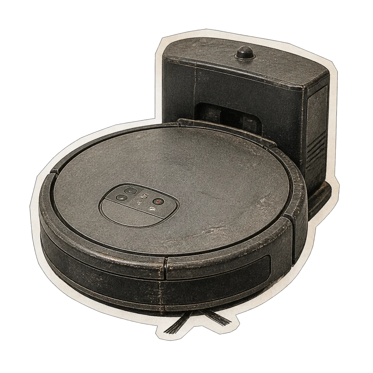Old robot vacuum sticker